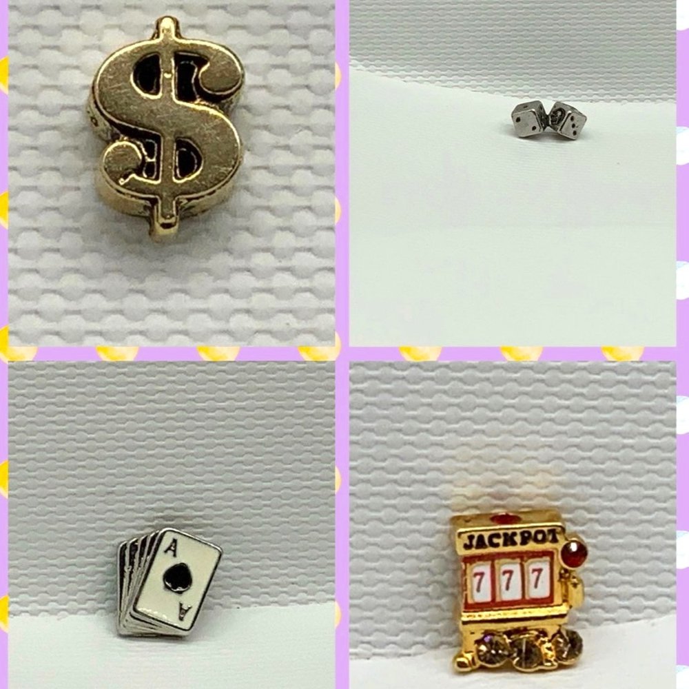 Origami Owl Charms (Casino Theme)